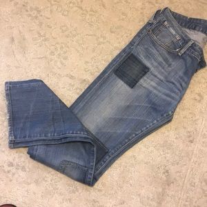 Lucky brand patchwork jeans